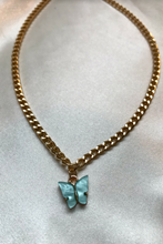 Load image into Gallery viewer, Celeste Blue Butterfly Necklace